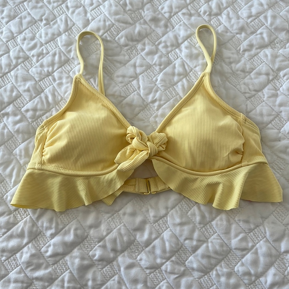 NWT yellow bathing suit top